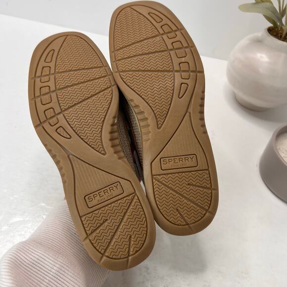 Sperry Authentic Angelfish 1-Eye Colorblock Boat Shoe Tan 9102047 Women 6.5 - Picture 8 of 9